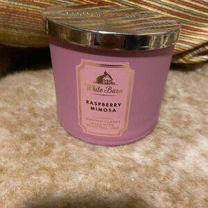 White Barn Raspberry Mimosa Candle - Soft Pink